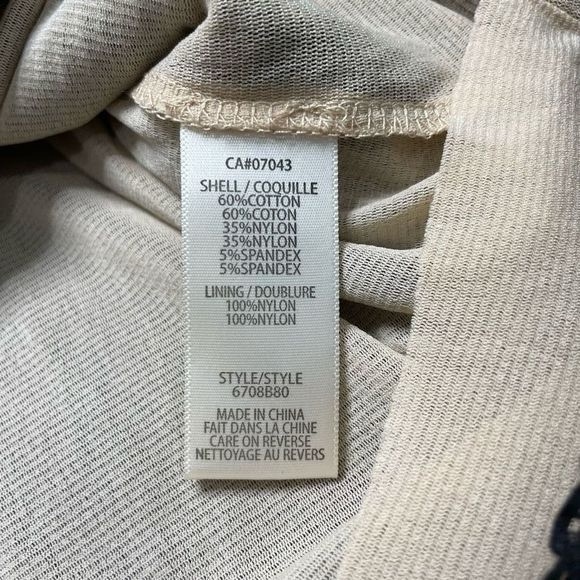 Max Studio Black Lace Stretchy Long Sleeve Lined Elegant - Picture 6 of 9